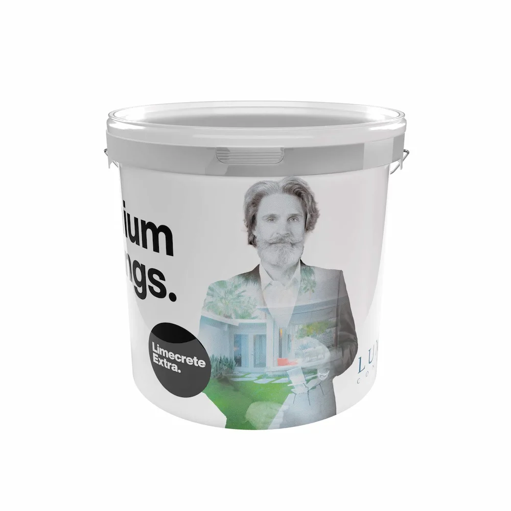 Bucket of lime-based micro mortar Limecrete EXTRA
