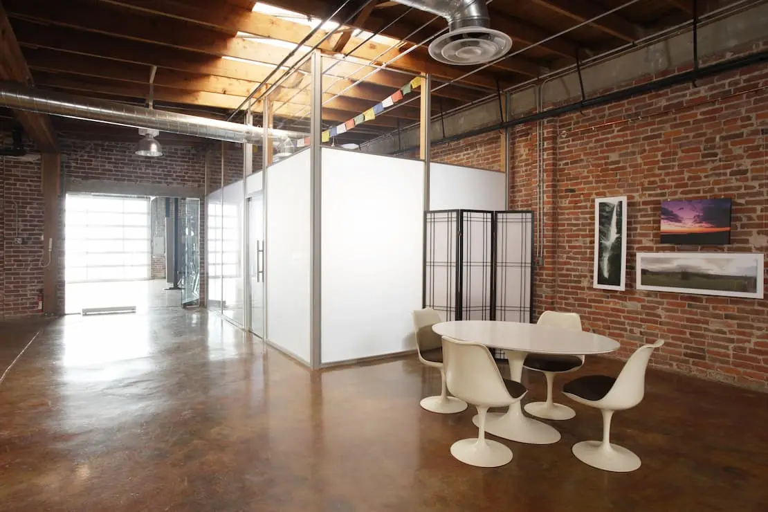 Industrial style offices wall cladding with brick